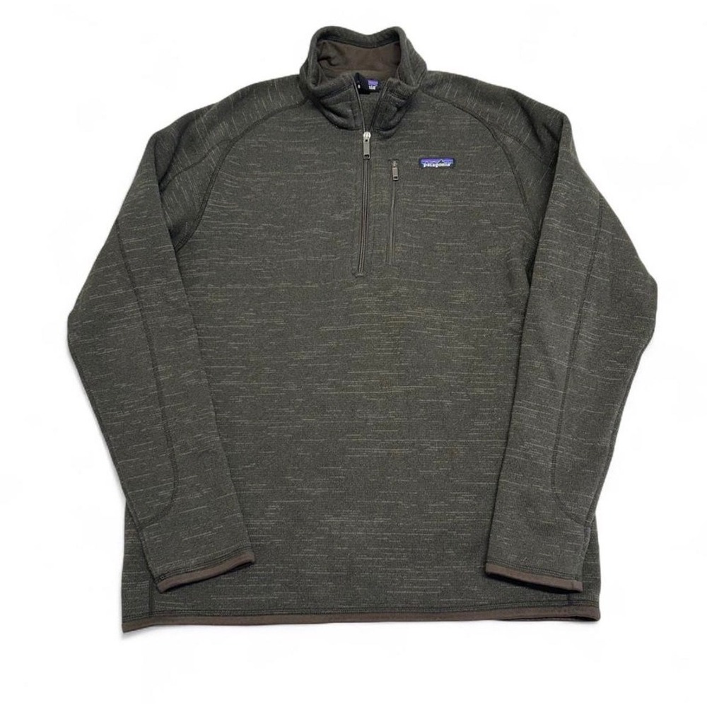 Patagonia Better Sweater Mens Large 1/4 Zip Fleece Pullover Brown 25527 - Picture 1 of 7